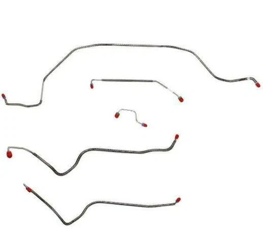 1989-94 Nissan Altima Front Brake Line Kit with No-ABS 5 Set Steel - NKT8912OM